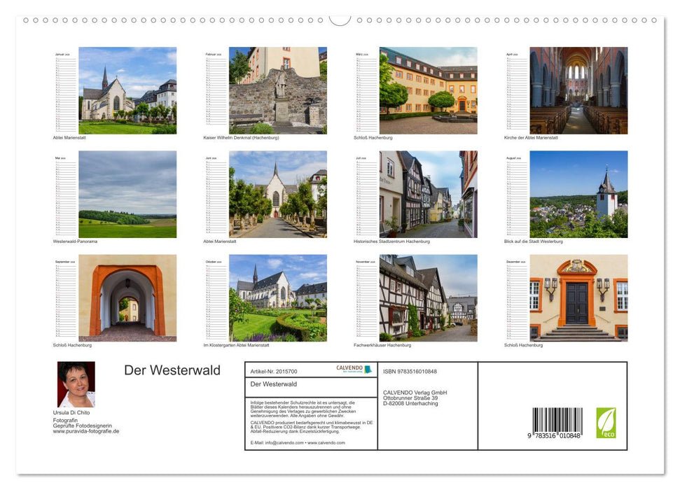 Der Westerwald (CALVENDO Premium Wandkalender 2026)