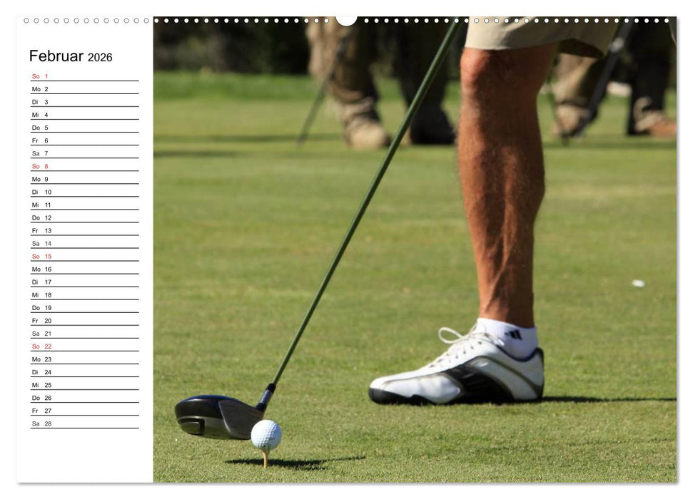 Abenteuer Golfspielen. Impressionen (CALVENDO Premium Wandkalender 2026)