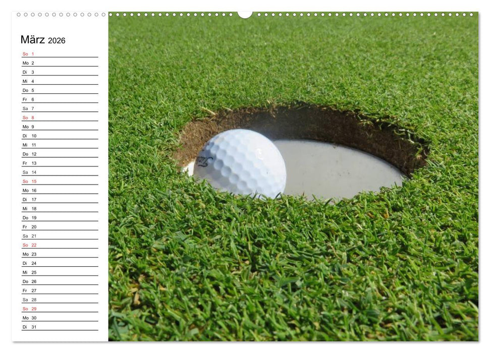 Abenteuer Golfspielen. Impressionen (CALVENDO Premium Wandkalender 2026)