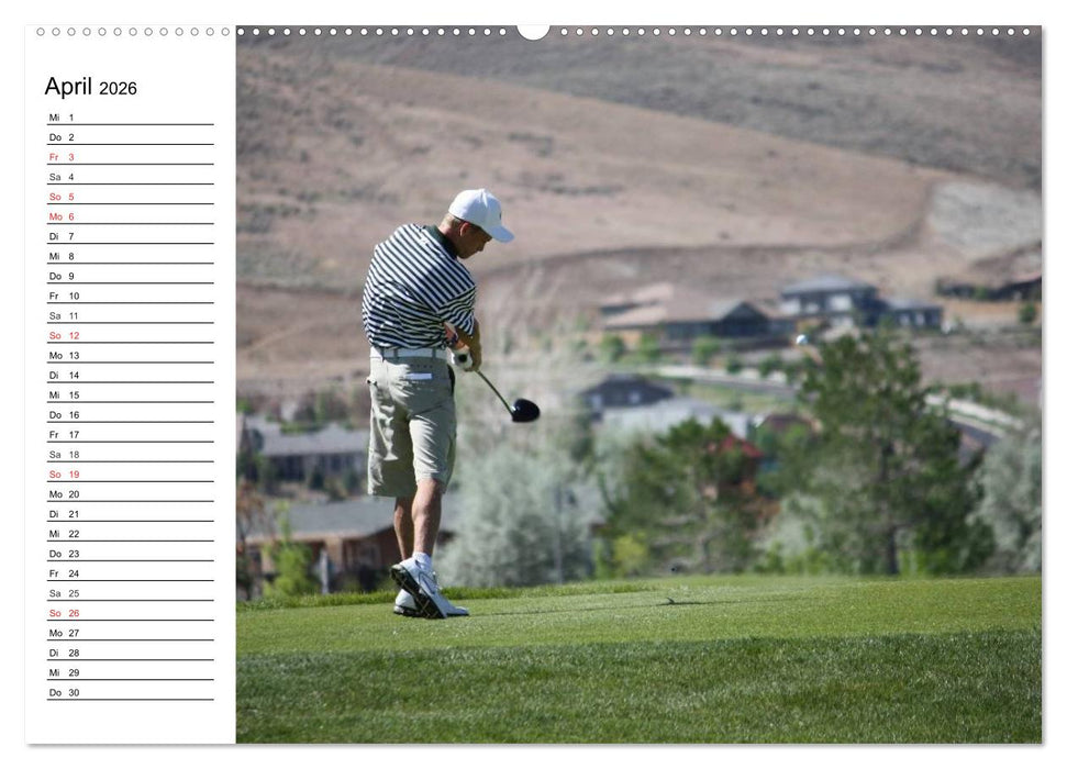 Abenteuer Golfspielen. Impressionen (CALVENDO Premium Wandkalender 2026)