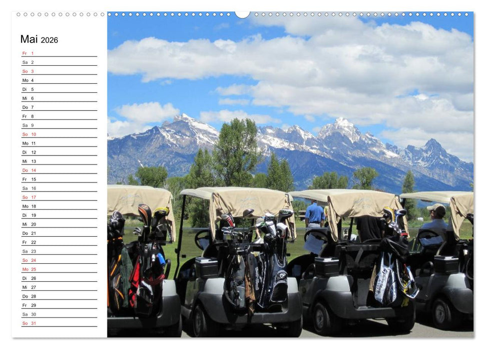 Abenteuer Golfspielen. Impressionen (CALVENDO Premium Wandkalender 2026)