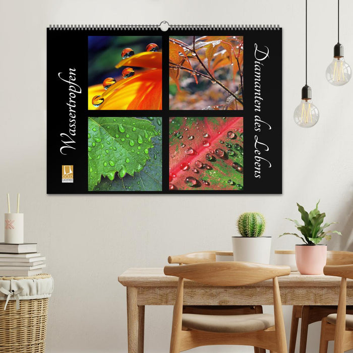 Wassertropfen - Diamanten des Lebens (CALVENDO Wandkalender 2026)
