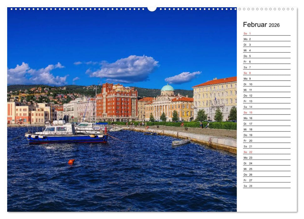 Triest - Habsburger Erbe und italienisches Flair (CALVENDO Wandkalender 2026)