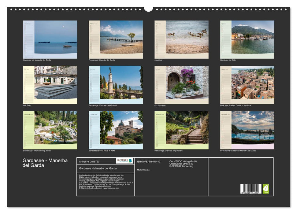 Gardasee - Manerba del Garda (CALVENDO Wandkalender 2026)