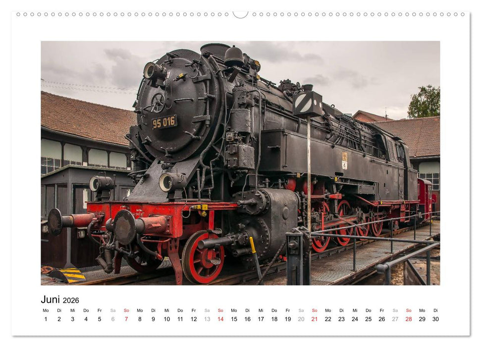 Unter Dampf - Dampflokromantik (CALVENDO Premium Wandkalender 2026)