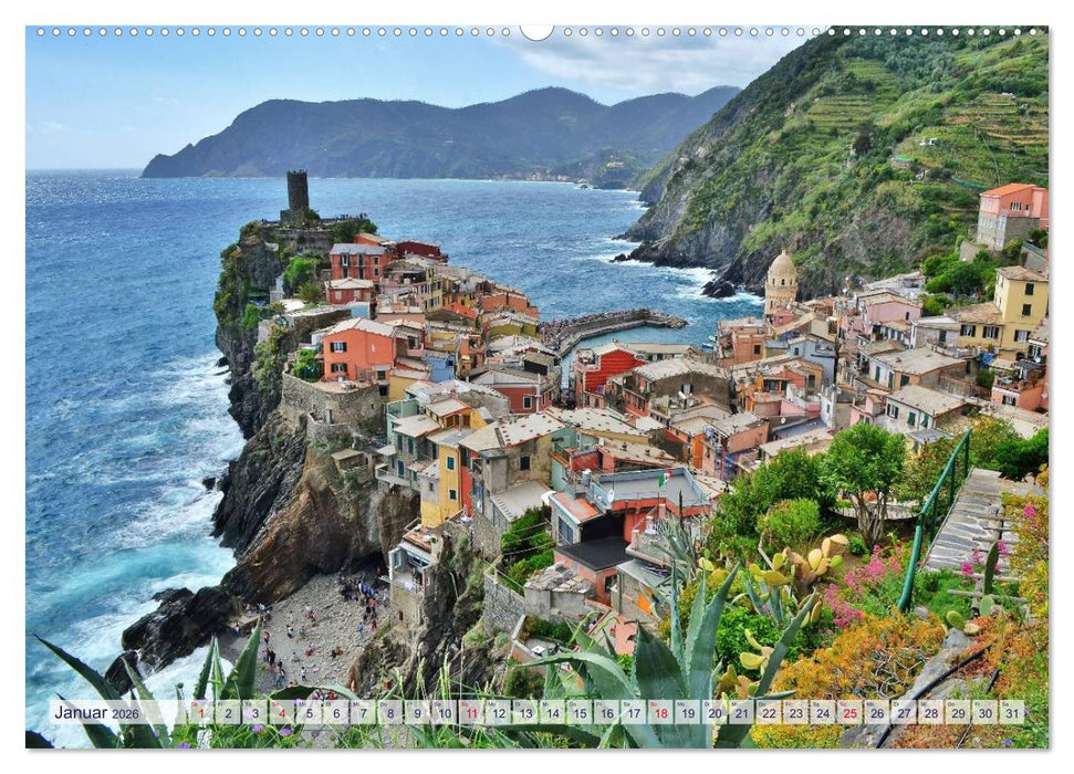 SCHMUCKSTÜCKE der CINQUE TERRE (CALVENDO Premium Wandkalender 2026)