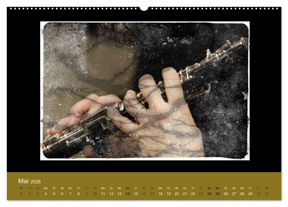 Klangbilder Instrumental-KUNST (CALVENDO Premium Wandkalender 2026)