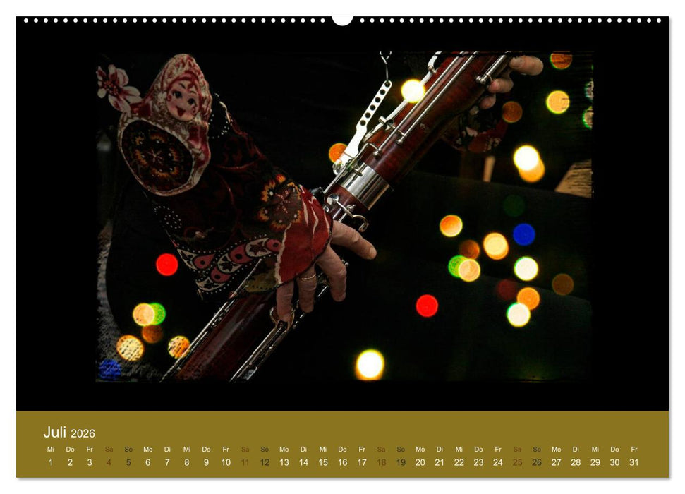 Klangbilder Instrumental-KUNST (CALVENDO Premium Wandkalender 2026)