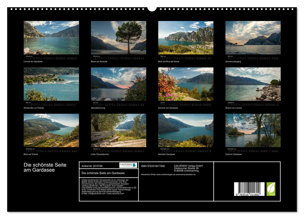 Die schönste Seite am Gardasee (CALVENDO Premium Wandkalender 2026)
