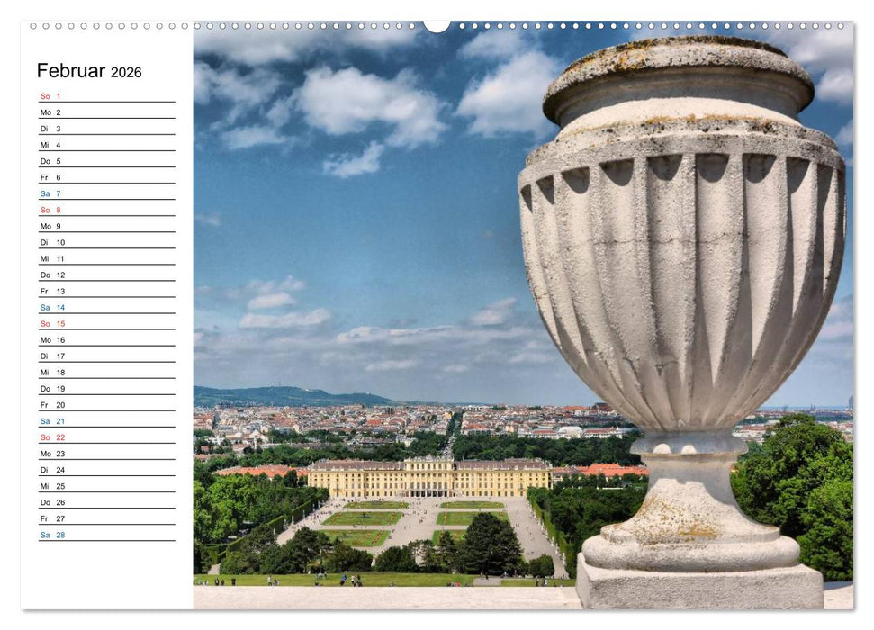 Wien - Haupstadt mit Charme (CALVENDO Wandkalender 2026)