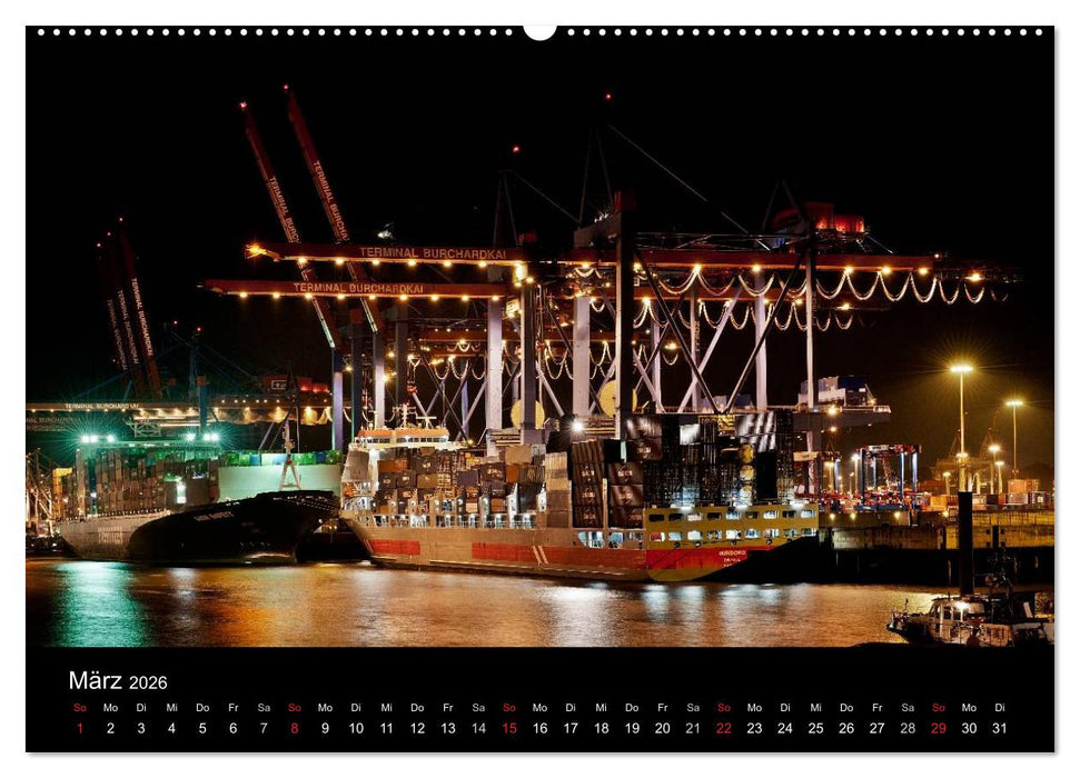 Hamburgs Nächte (CALVENDO Premium Wandkalender 2026)
