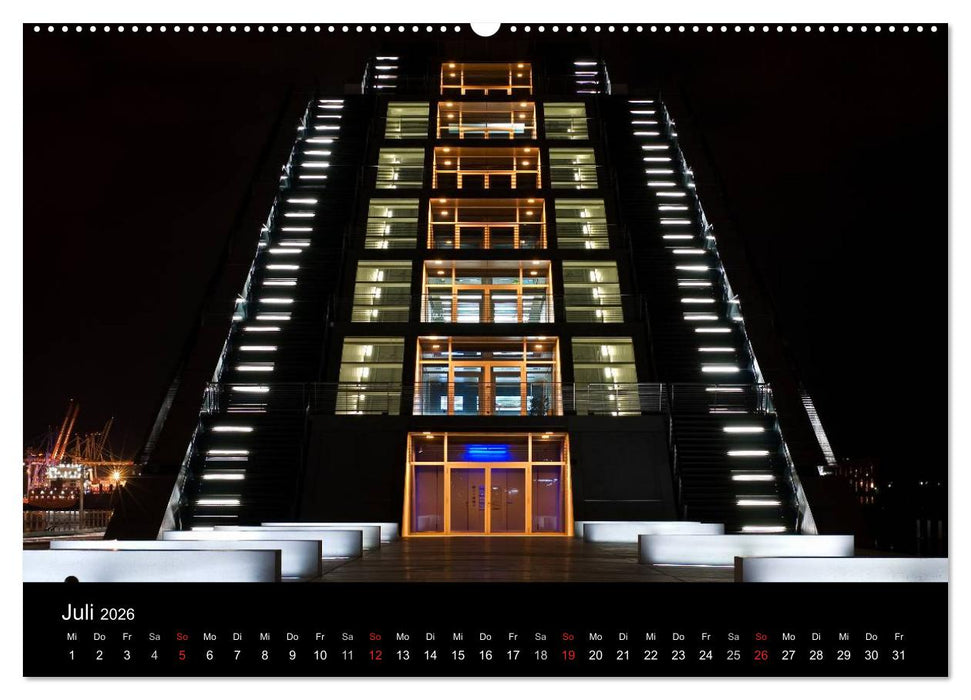 Hamburgs Nächte (CALVENDO Premium Wandkalender 2026)