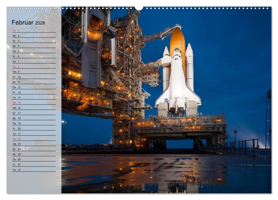 Missionen im Weltall (CALVENDO Wandkalender 2026)
