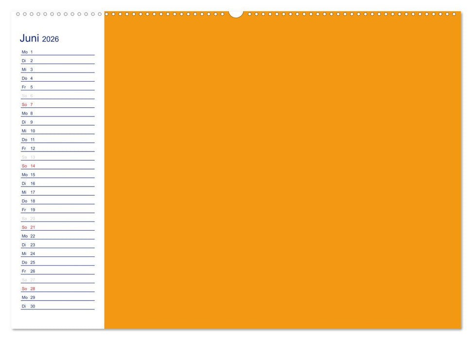 Farbiger Bastelkalender (CALVENDO Premium Wandkalender 2026)