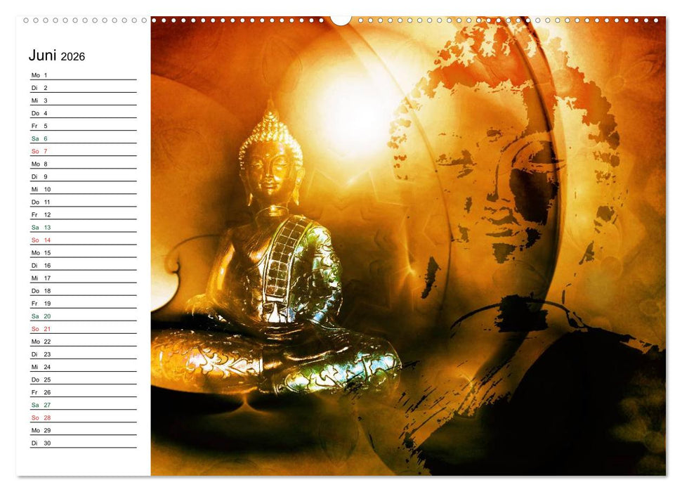 Buddha (CALVENDO Premium Wandkalender 2026)