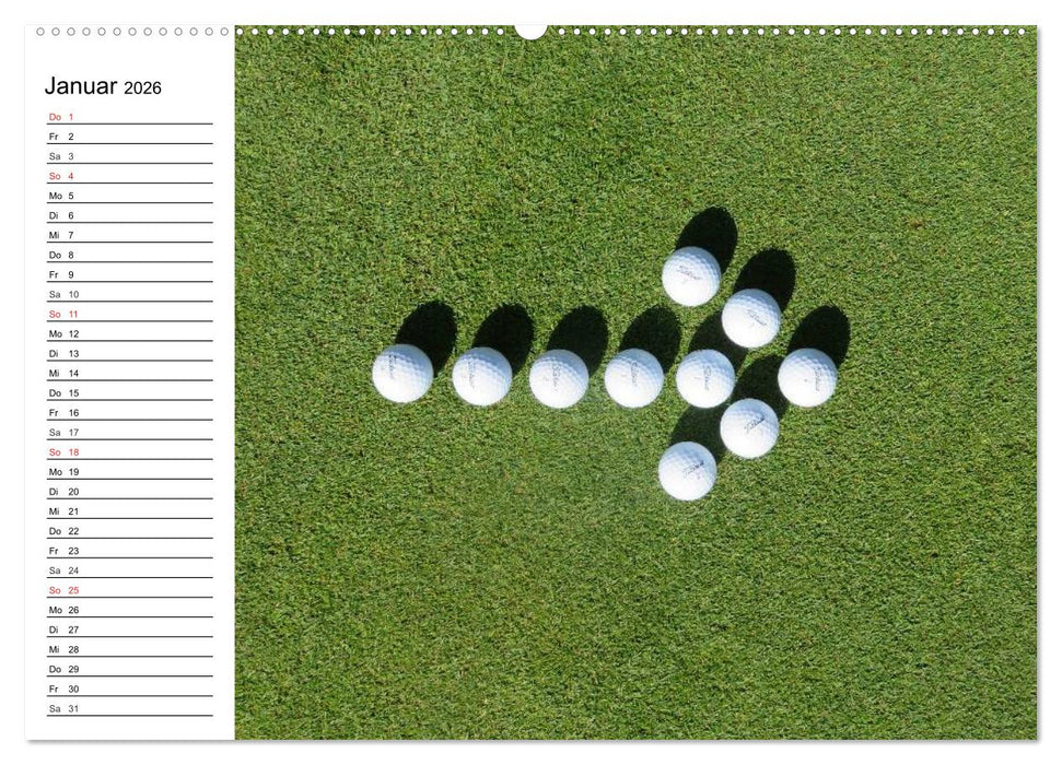 Abenteuer Golfspielen. Impressionen (CALVENDO Wandkalender 2026)