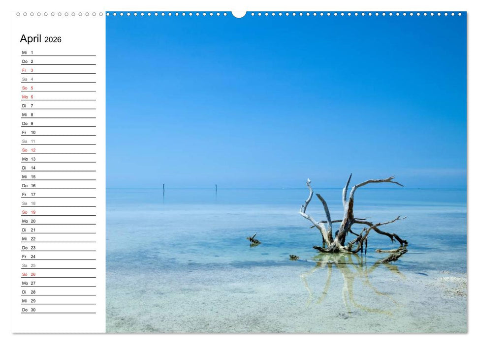 FLORIDA KEYS und KEY WEST Malerische Reiseroute (CALVENDO Wandkalender 2026)