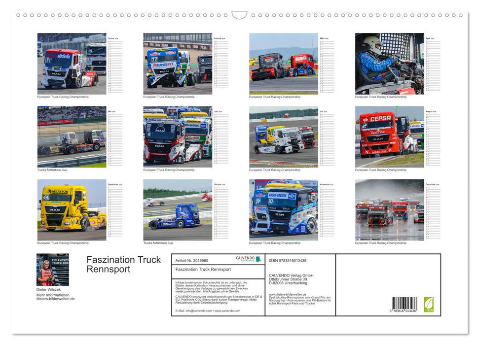 Faszination Truck Rennsport (CALVENDO Wandkalender 2026)