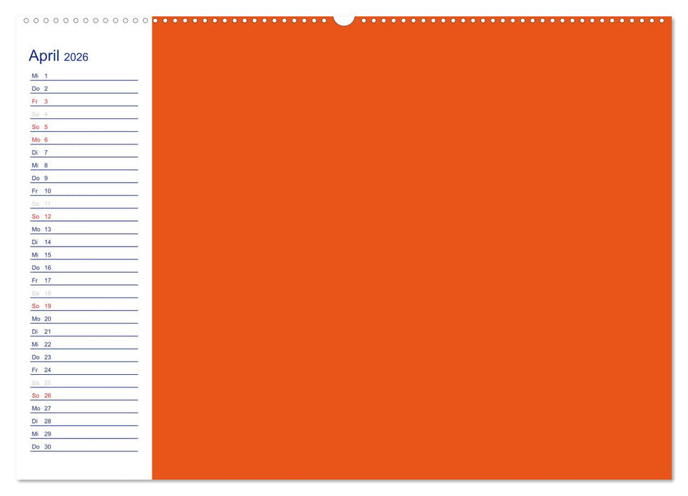 Farbiger Bastelkalender (CALVENDO Wandkalender 2026)