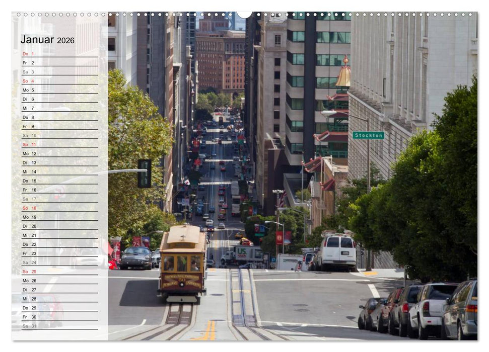 SAN FRANCISCO Traumstadt in Kalifornien (CALVENDO Premium Wandkalender 2026)