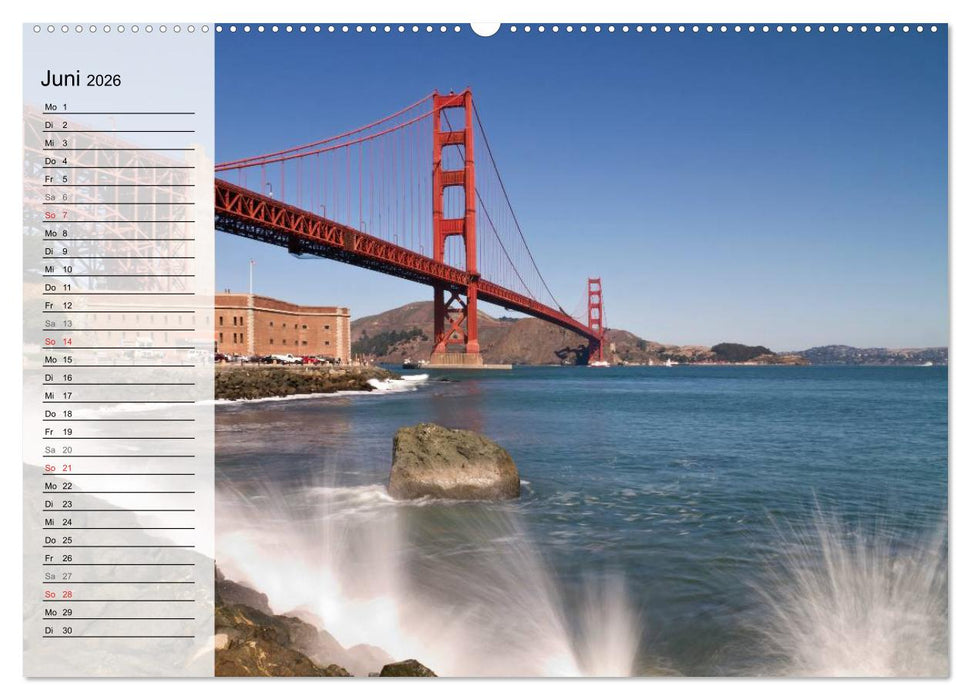 SAN FRANCISCO Traumstadt in Kalifornien (CALVENDO Premium Wandkalender 2026)