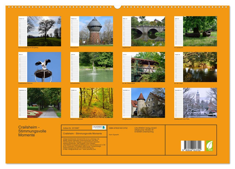 Crailsheim - Stimmungsvolle Momente (CALVENDO Premium Wandkalender 2026)