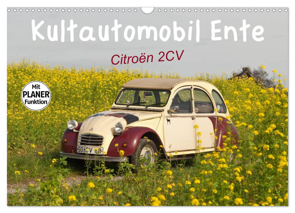 Kultautomobil Ente Citroën 2CV (CALVENDO Wandkalender 2026)