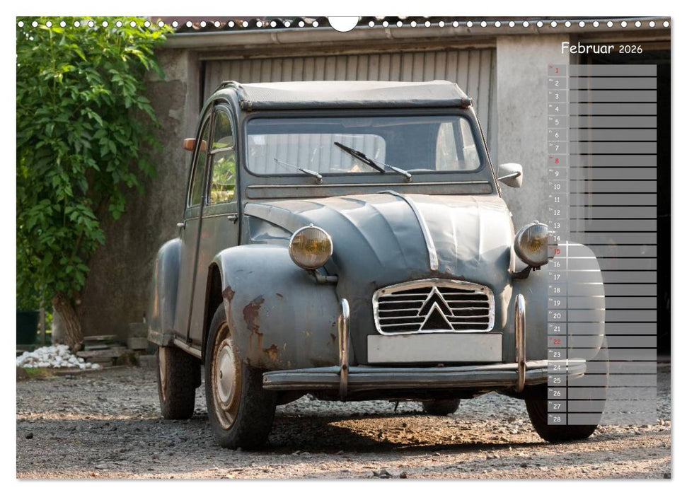 Kultautomobil Ente Citroën 2CV (CALVENDO Wandkalender 2026)