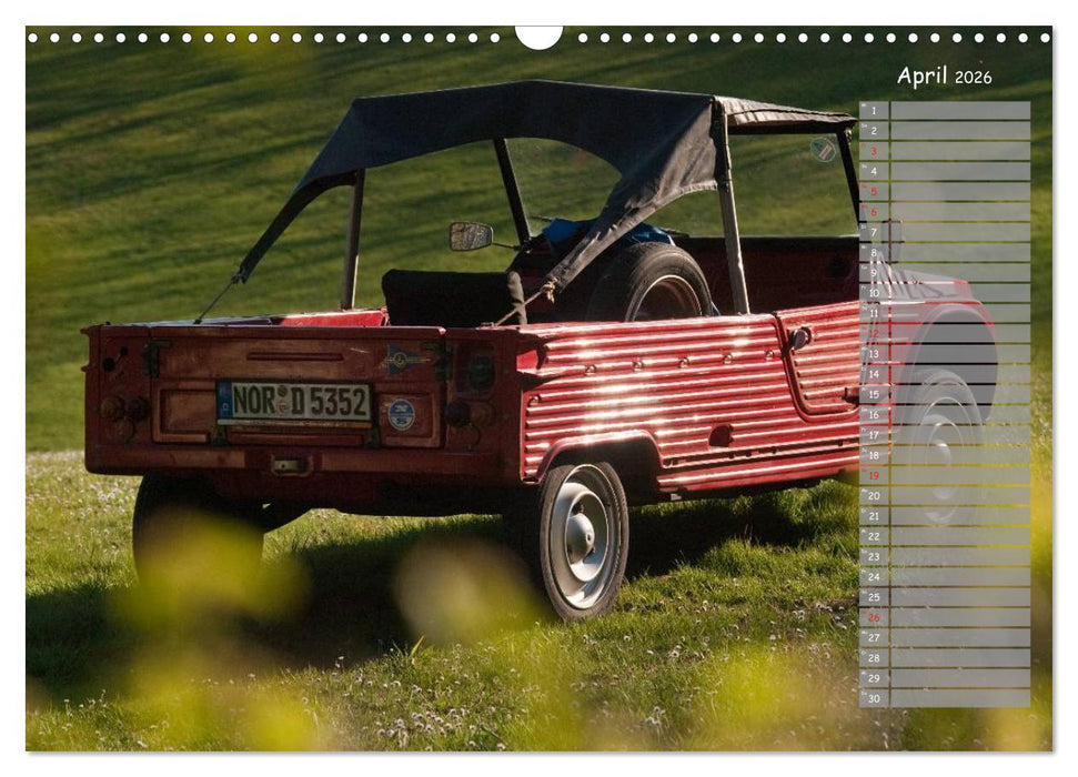 Kultautomobil Ente Citroën 2CV (CALVENDO Wandkalender 2026)