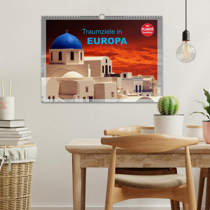 Traumziele in Europa (CALVENDO Wandkalender 2026)