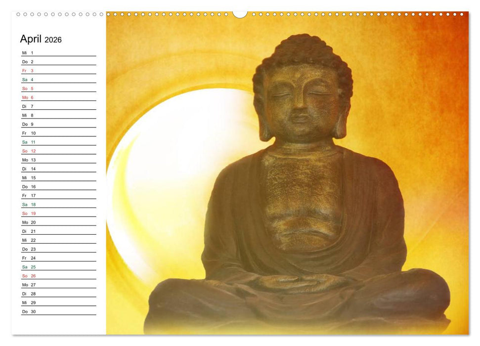 Buddha (CALVENDO Wandkalender 2026)