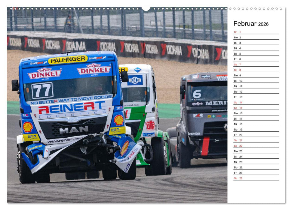 Faszination Truck Rennsport (CALVENDO Premium Wandkalender 2026)