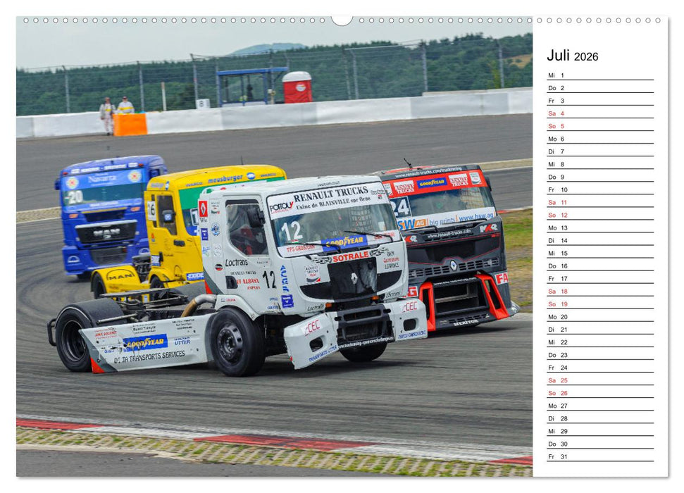 Faszination Truck Rennsport (CALVENDO Premium Wandkalender 2026)