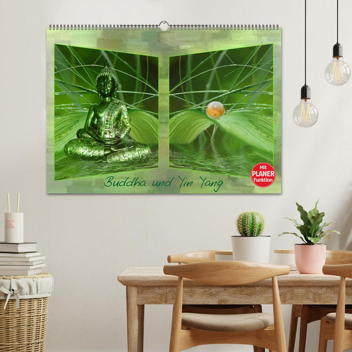 Buddha und Yin Yang (CALVENDO Wandkalender 2026)