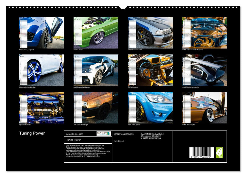 Tuning Power (CALVENDO Premium Wandkalender 2026)