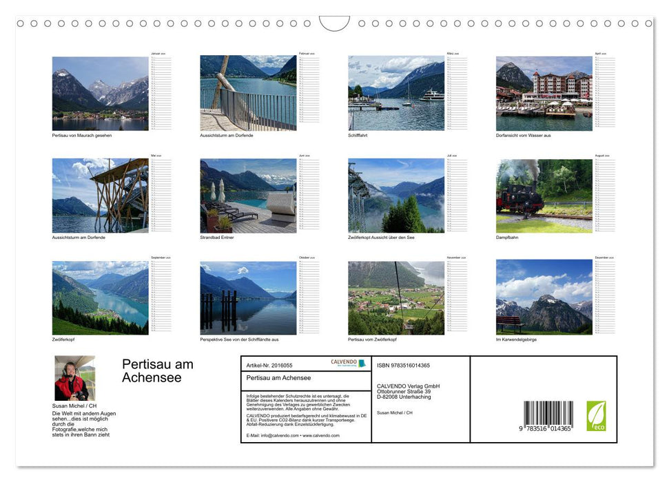 Pertisau am Achensee (CALVENDO Wandkalender 2026)