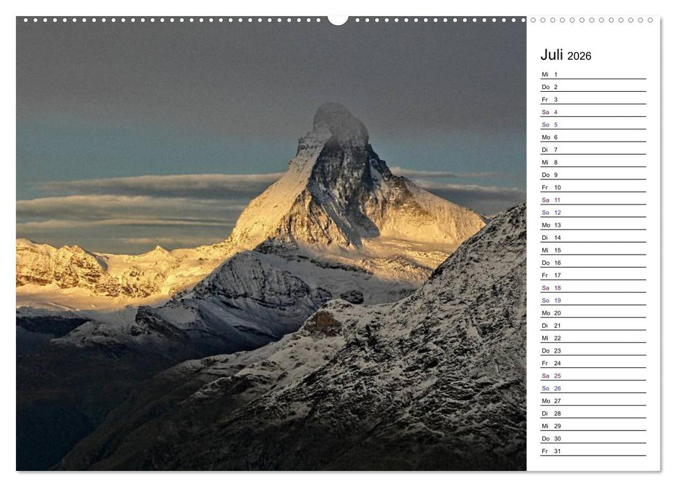 Matterhorn. Der Berg der Berge (CALVENDO Premium Wandkalender 2026)