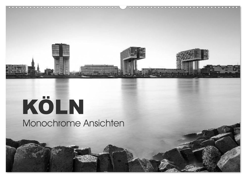 Köln - monochrome Ansichten (CALVENDO Wandkalender 2026)