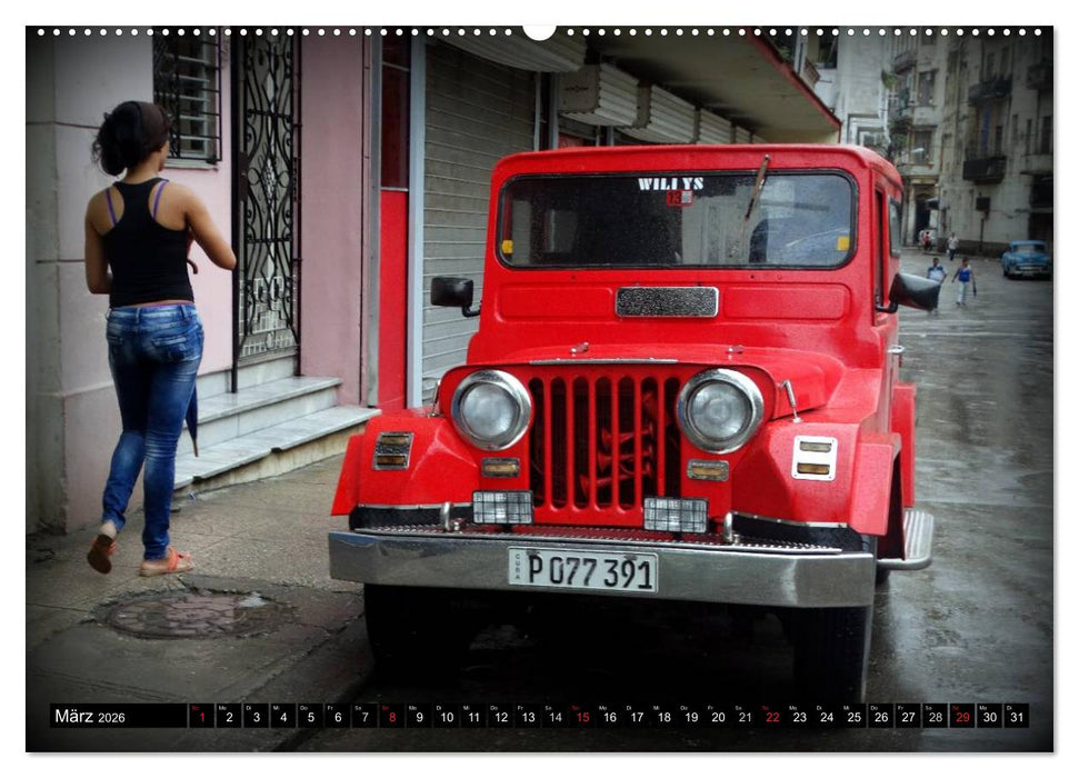 Auto-Legenden: WILLYS (CALVENDO Premium Wandkalender 2026)