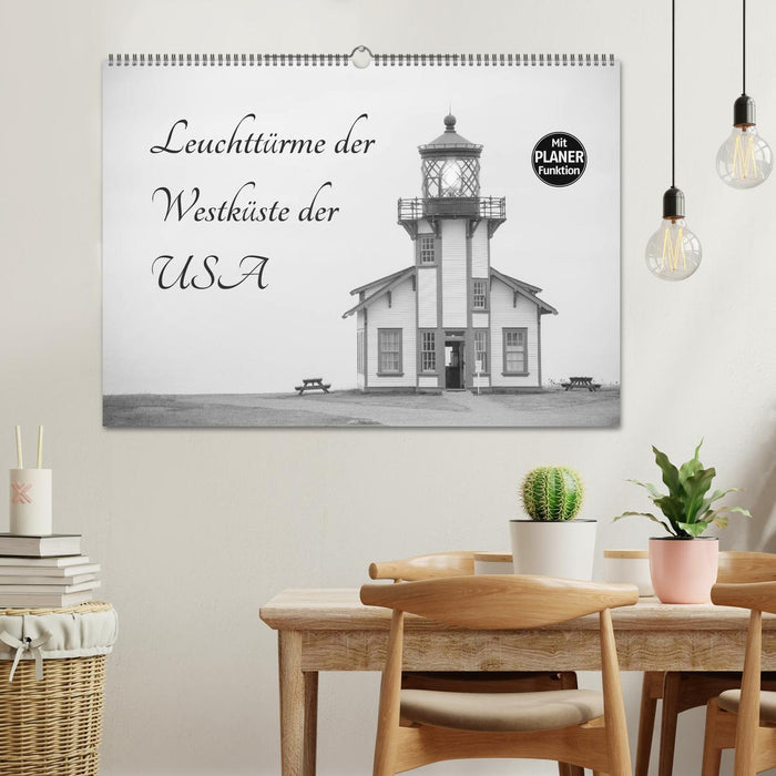 Leuchttürme der Westküste der USA (CALVENDO Wandkalender 2026)
