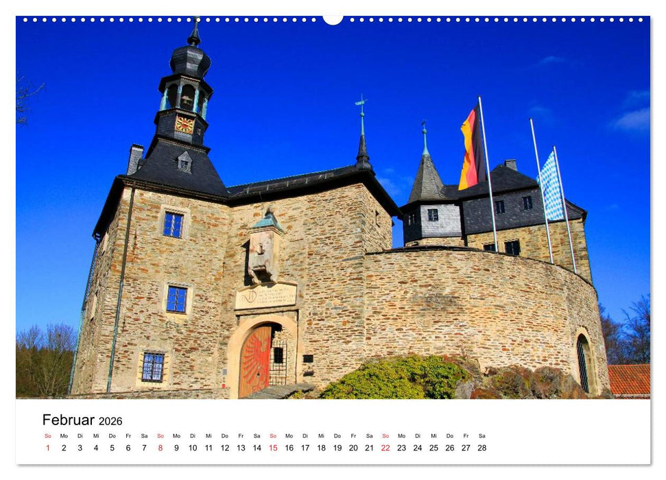 Deutschlands Burgen - Burgen, Schlösser und Ruinen (CALVENDO Premium Wandkalender 2026)