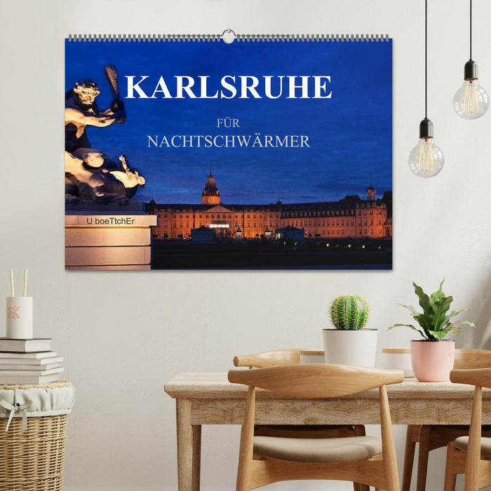 KARLSRUHE FÜR NACHTSCHWÄRMER (CALVENDO Wandkalender 2026)