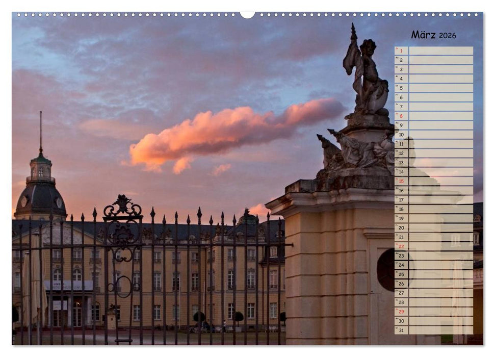 KARLSRUHE FÜR NACHTSCHWÄRMER (CALVENDO Wandkalender 2026)