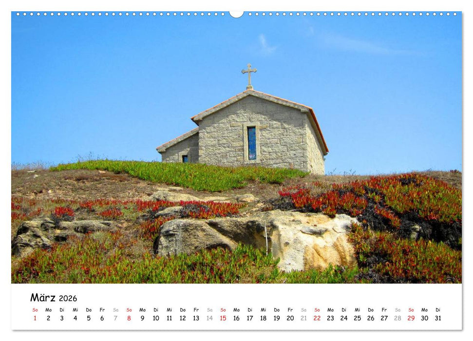 Jakobsweg - Camino Portugues (CALVENDO Premium Wandkalender 2026)