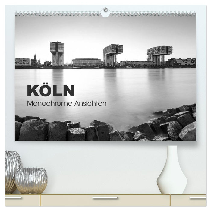Köln - monochrome Ansichten (CALVENDO Premium Wandkalender 2026)