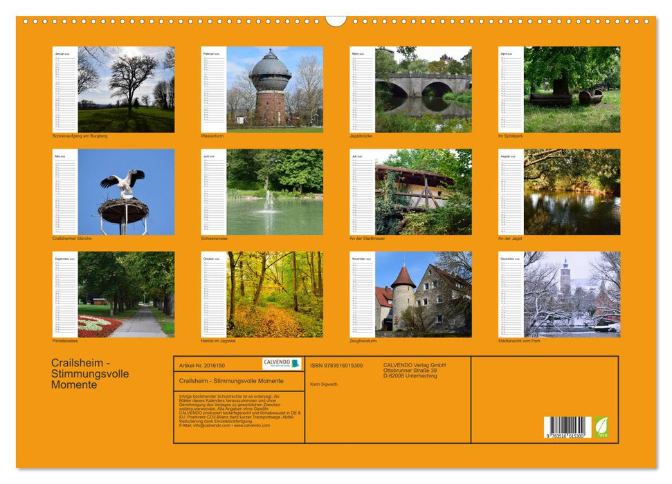 Crailsheim - Stimmungsvolle Momente (CALVENDO Wandkalender 2026)