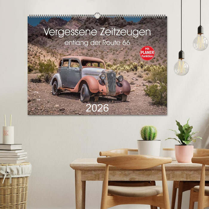 Vergessene Zeitzeugen entlang der Route 66 (CALVENDO Wandkalender 2026)