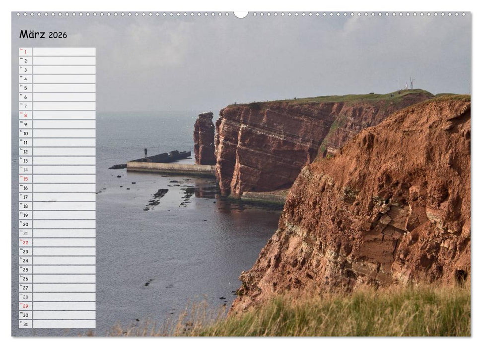 Helgoland - idyllische Nordseeinsel (CALVENDO Wandkalender 2026)