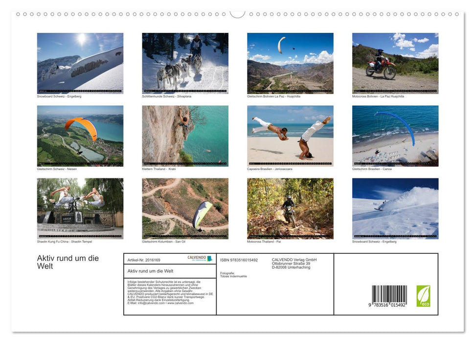 Aktiv rund um die Welt (CALVENDO Premium Wandkalender 2026)