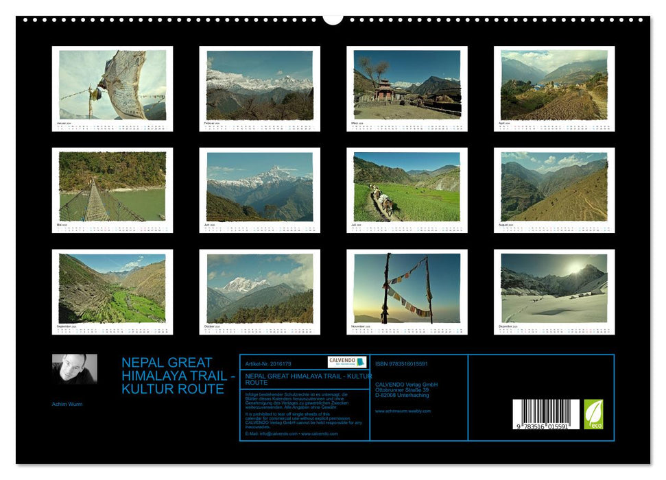 NEPAL GREAT HIMALAYA TRAIL - KULTUR ROUTE (CALVENDO Premium Wandkalender 2026)